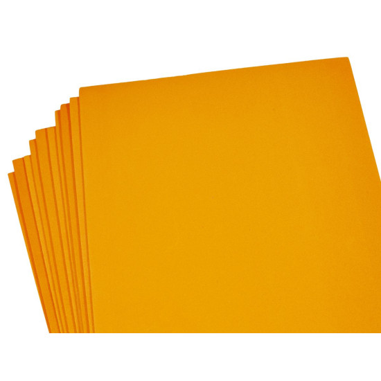 Фоаміран 20 х 30см, 2мм, 10 аркушів, яскраво помаранчевий Помаранчевий Unison (1909)