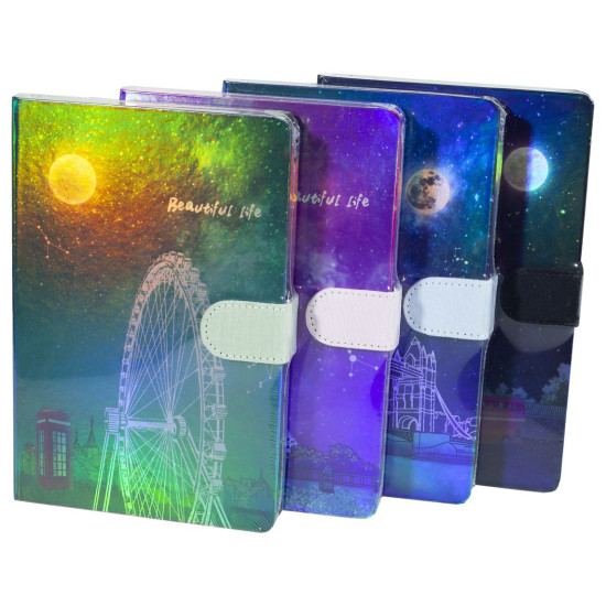 Блокн.на магн.112 л. "Ночн.город-сереб.обв."гологр.обл.,цв.край к/з_13 (MY-002-4)