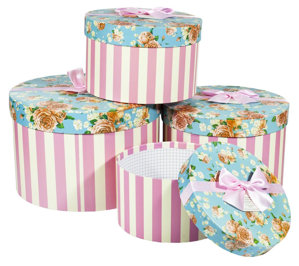 Коробки подарочные круглые, 22X22X14cm ., Unison, 1001-7 (1001-7   №3)