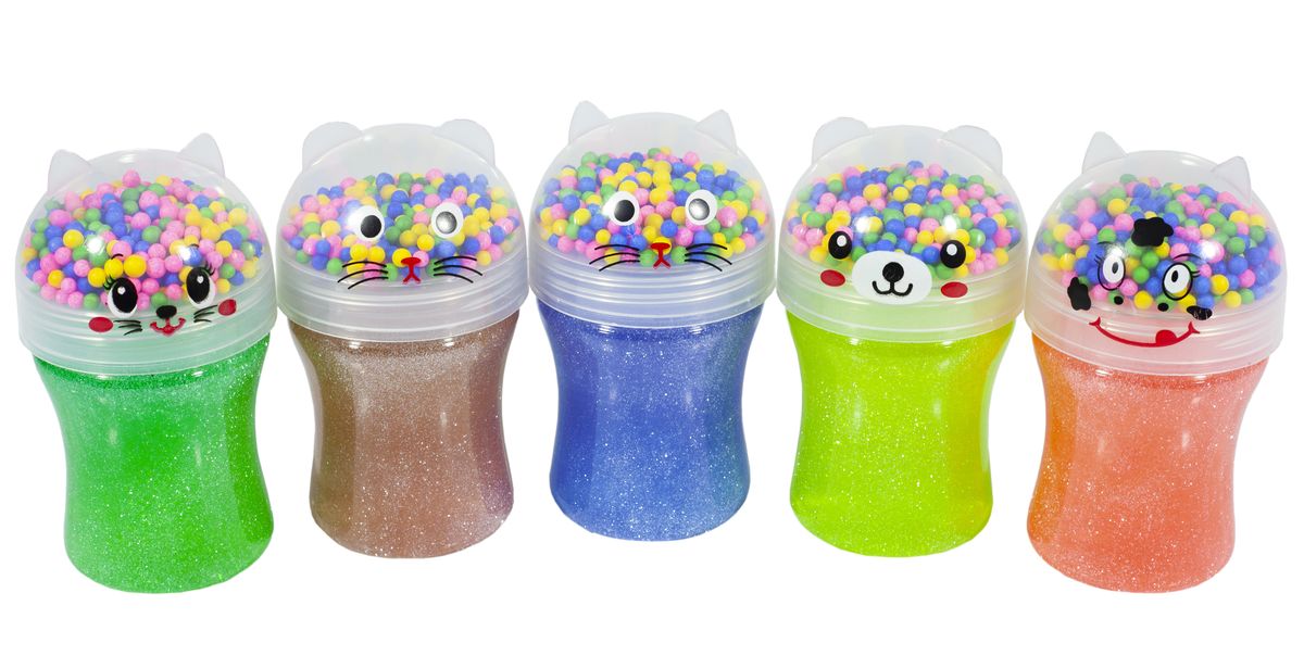 Игруш.-масса-желе с шарик." Котик радужный" 160г 862-6 (862-6)