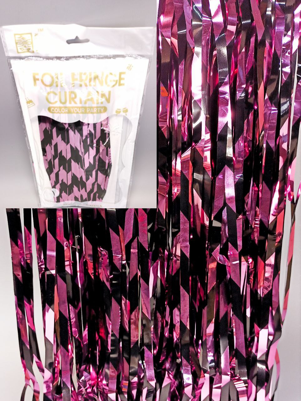 Фотозона 2 х 1м, розовое золото с черным Разноцветный Unison (KUK-2013)