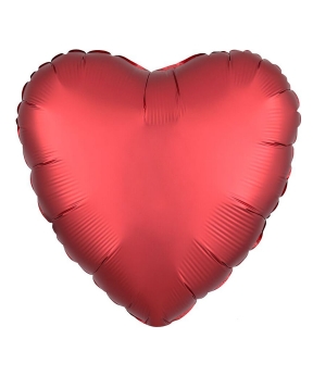 Шарик фольгированный Pelican сердце 10' (25см), сатин красное, 5шт/уп Красный Pelican (833737)