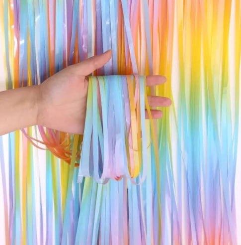 Фотозона шторка из дождика  2 х 1м, радужная Разноцветный Unison (13003)