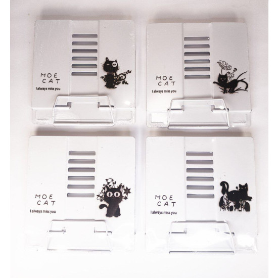 Подставка для книг металлическая "Cats" 22 х 20см Белый Unison (0236DSCN)