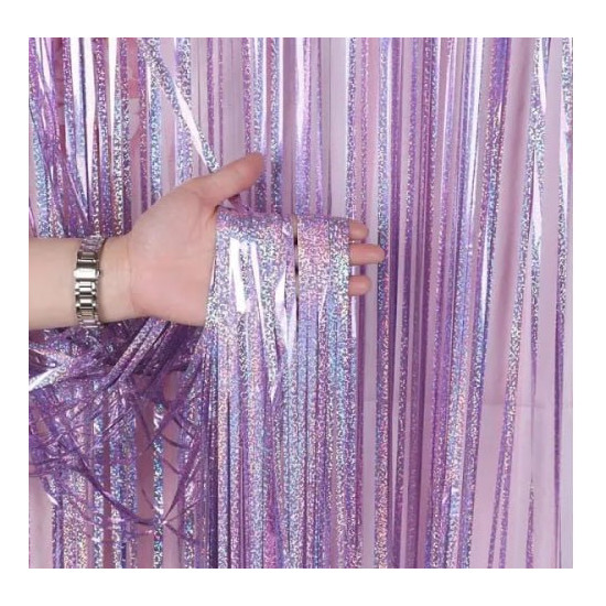 Фотозона 2 х 1м, голограмма сиреневая Фиолетовый Unison (KUK-2062)