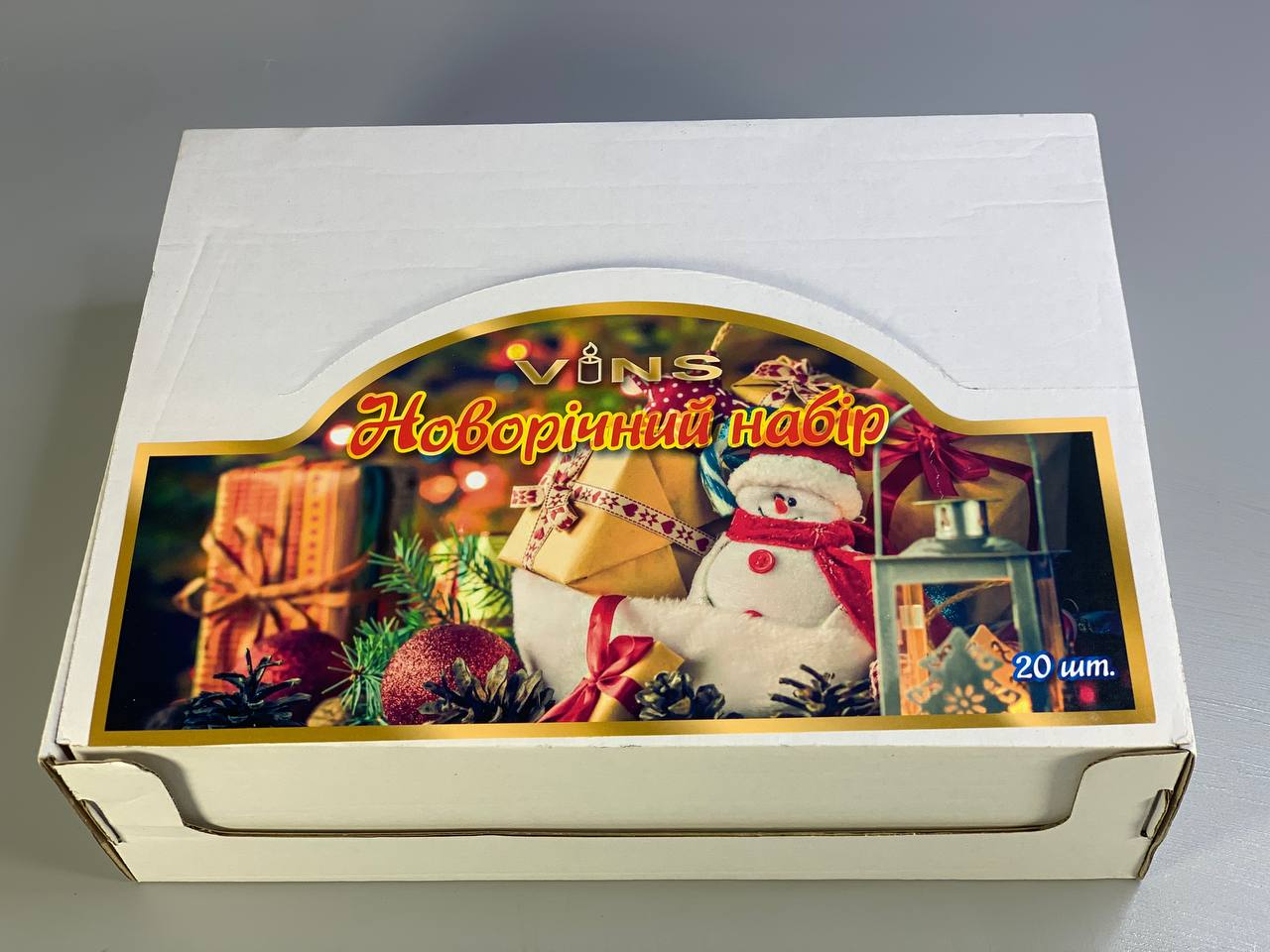 Набор декоративных новогодних свечей (елка, снеговик, новогодний цветок, морозко) 7,5см,  20 шт Разноцветный Unison (sw 75 -20)