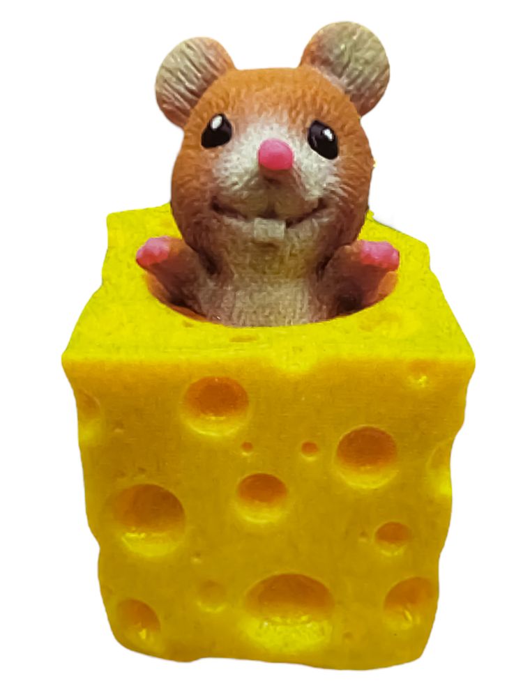 Игрушка антистресс выпрыгивающая Мышка 5см,  3 цвета Разноцветный Без бренда (11102)