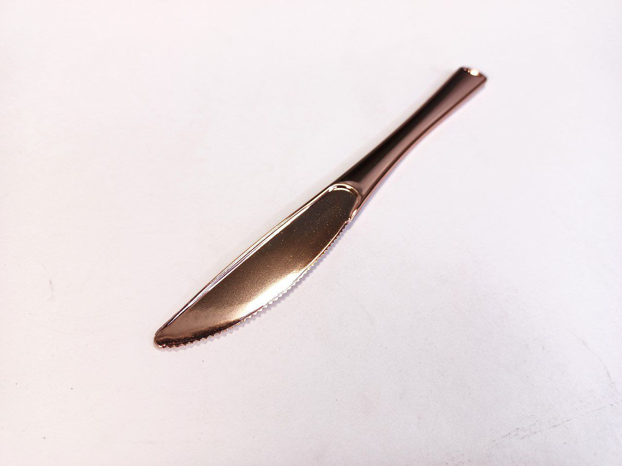 Ножи ластиковые,розовое золото, 17,5см, 24 шт/уп Розовый Unison (7500-42)