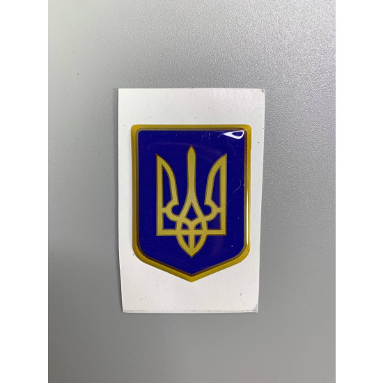 Наклейка объемная 3D 30 х 40мм Желто-синий Unison (SSU-1019)