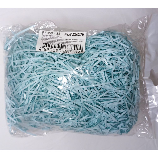 Бумажный наполнитель 50г Голубой Unison (PF050-38)