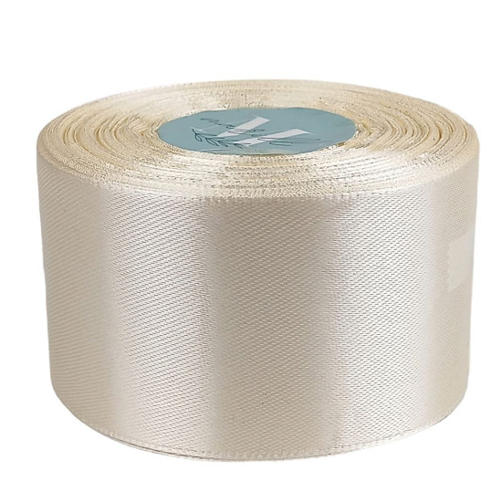 Атласна стрічка 4см (±5мм) x 33м Бежевий Marill (LA4033-08)