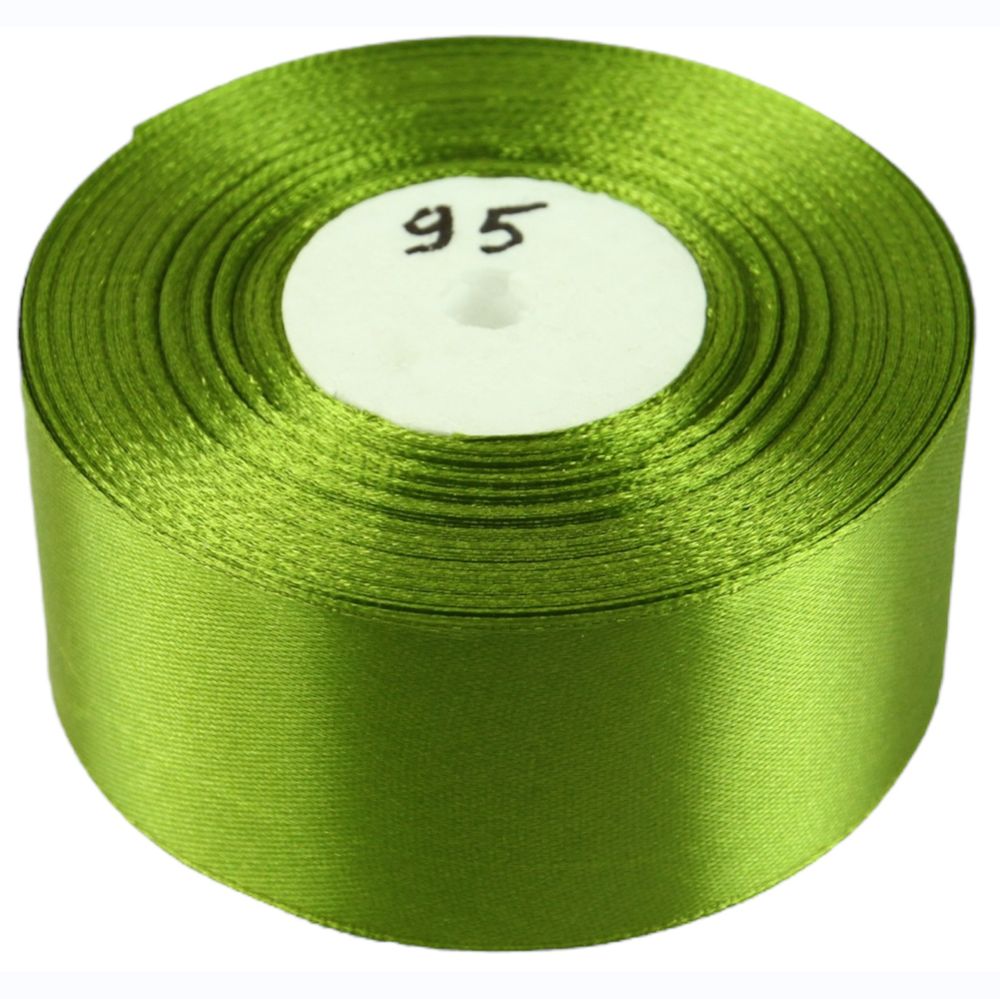 Атласна стрічка 4см (±5мм) x 33м Зелений Marill (LA4033-95)