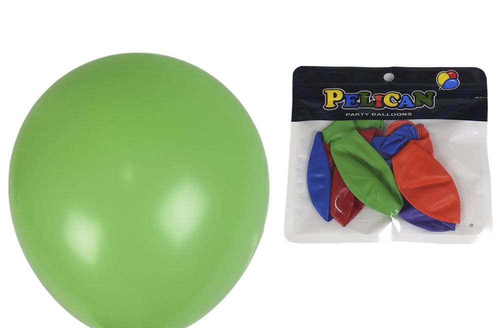 Шарики  Pelican 13' (33 см) пастель микс, 5шт/уп Разноцветный Pelican (1305С-100)