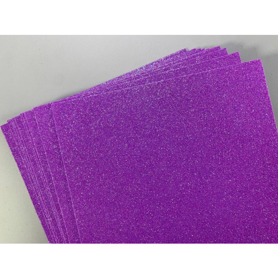 Фоамиран с глиттером  1,7мм, 10 листов, фиолетовый Фиолетовый Unison (17IA4-7106)