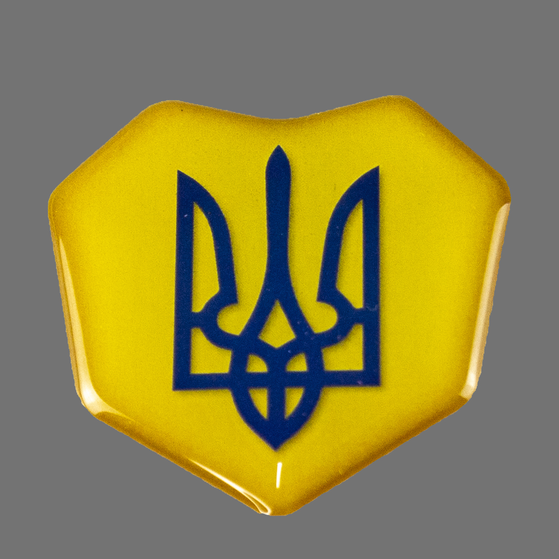 Наклейка объемная 3D 35 х 35мм Желто-синий Unison (SSU-1020)