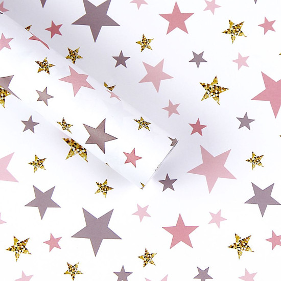 Бумага для упаковки подарков 10 листов - 100 х 70см 50г Разноцветный Unison (PCZ10070-10-522)