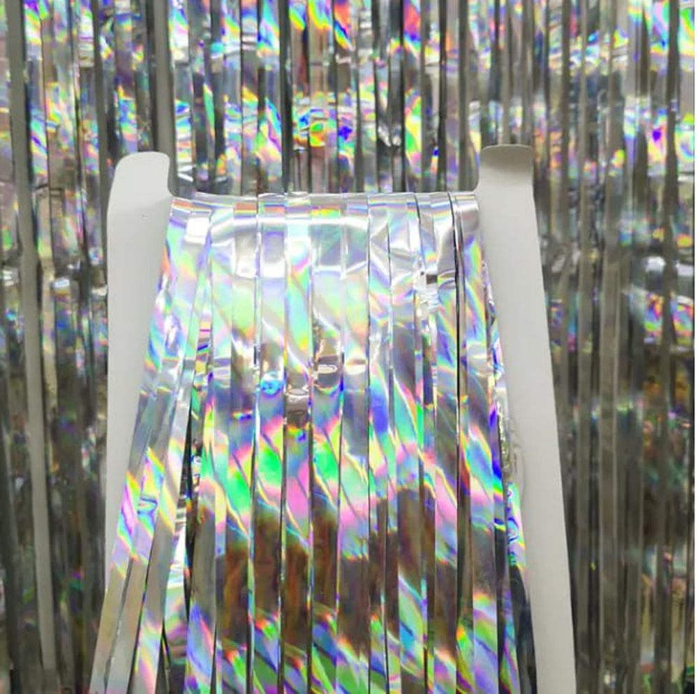 Фотозона лазерная 160 мкм, 2м х 1м, Серебро Серебряный Без бренда (10141 Silver)