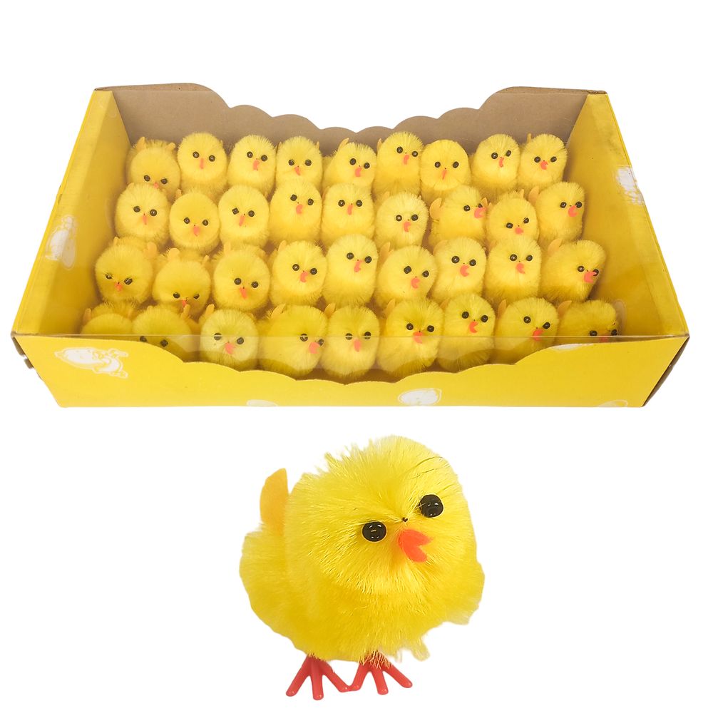 Пасхальный декор Жёлтый цыпленок 5см Желтый Без бренда (L00572)