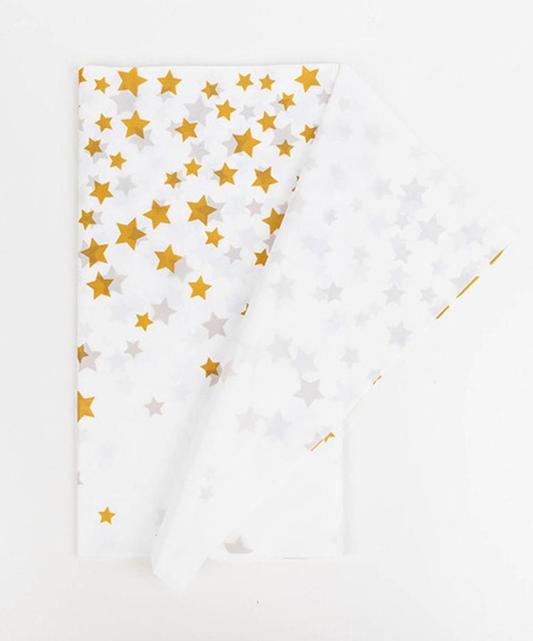 Скатерть белая 137 х 183см,Золотая звездочка Белый Unison (871021)