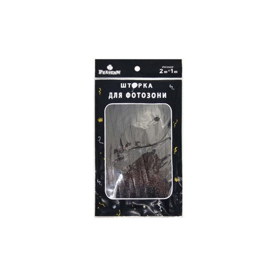 Фотозона  2м х 1м, "Сатин" черная Черный Pelican (872178)