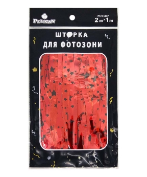 Фотозона  2м х 1м,  "Зорепад" червона Червоний Pelican (872166)
