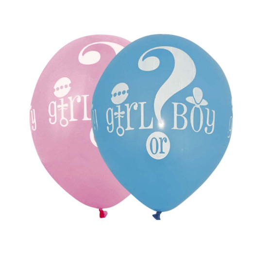 Шарики латексные 12" (30см) "Girl or Boy?"  Pelican 10шт Разноцветный Pelican (827005)