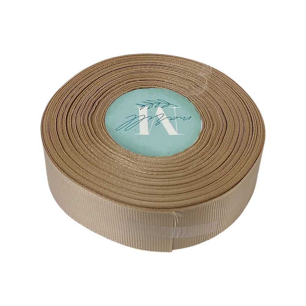 Репсова стрічка 2,5см* 23 м какао (D00225-202)