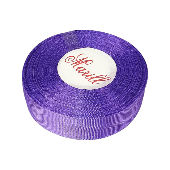 Репсовая лента 2,5см, 23 метра сиреневая (D00225-44)
