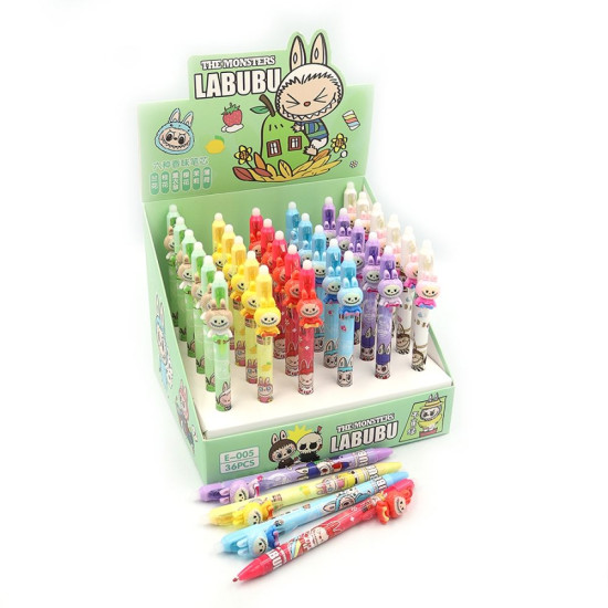 Ручка стирающаяся "Labubu" синяя Разноцветный (E005)