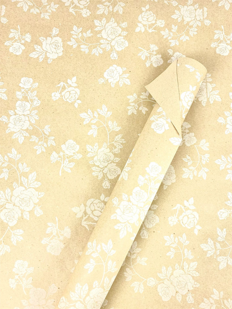 Эко - крафт, бумага подарочная, 0,6 х 6м, 80г (ECP005)