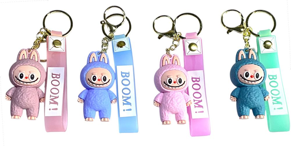 Брелок игрушка для ключей на рюкзак или сумку Labubu 7 см- (микс) Разноцветный Без бренда (KT-11)