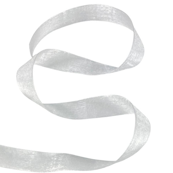 Стрічка з органзи сіра 2,0 см х 50 ярдів Сірий Marill (D02020-bk38)