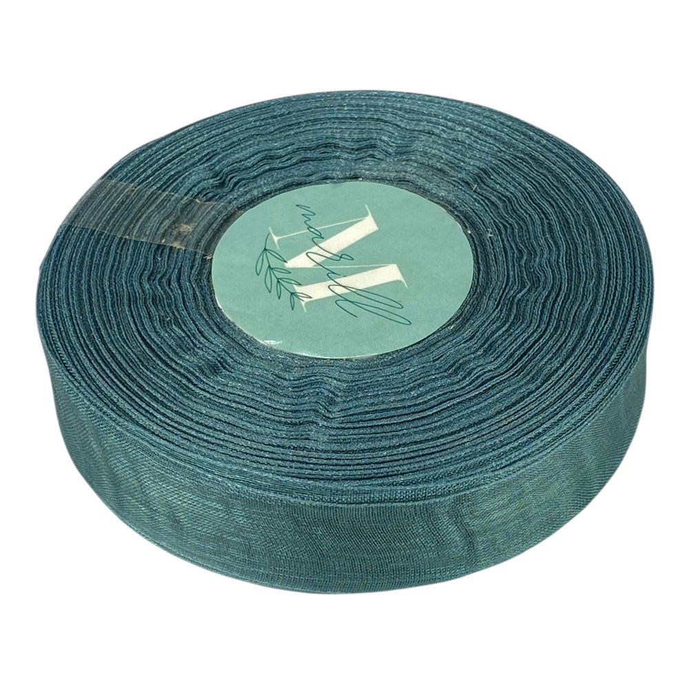 Стрічка з органзи " ялівець" 2,0 см х 50 ярдів Зелений Marill (D02020-bk24)