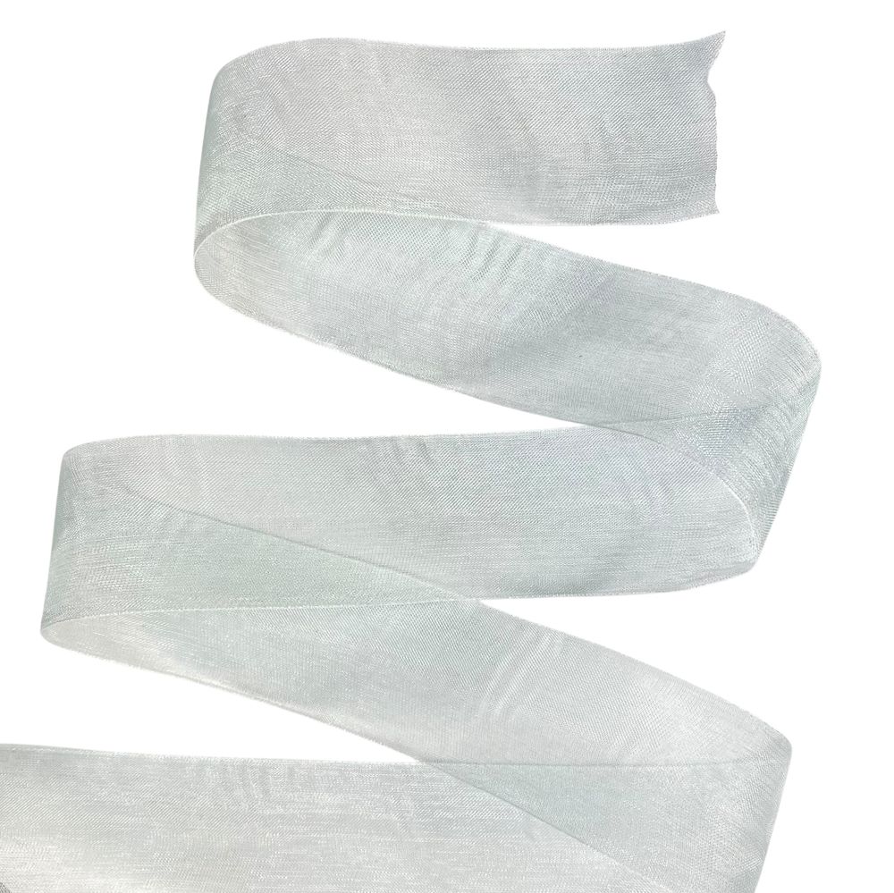 Стрічка з органзи "м'ятний крем" 4,0 см х 50 ярдів Зелений Marill (D02040-1093)