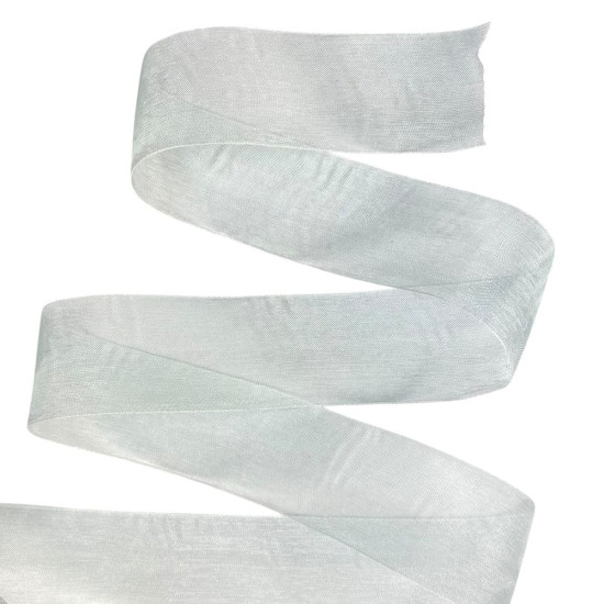 Стрічка з органзи "м'ятний крем" 4,0 см х 50 ярдів Зелений Marill (D02040-1093)