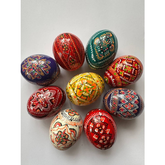 Деревянная писанка с росписью 70 х 50мм (1шт) Разноцветный Unison (L00113-1)