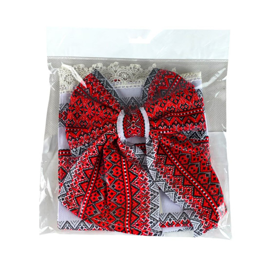 Декор для великоднього кошика - рушник +бант (DGC-102)