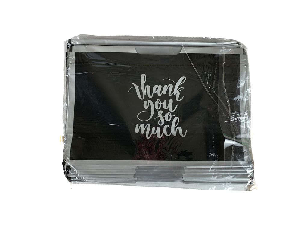 Пакет поліетиленовий із зав'язкою, 30 х 20 х 8см 50шт/уп Чорний (10800 black)