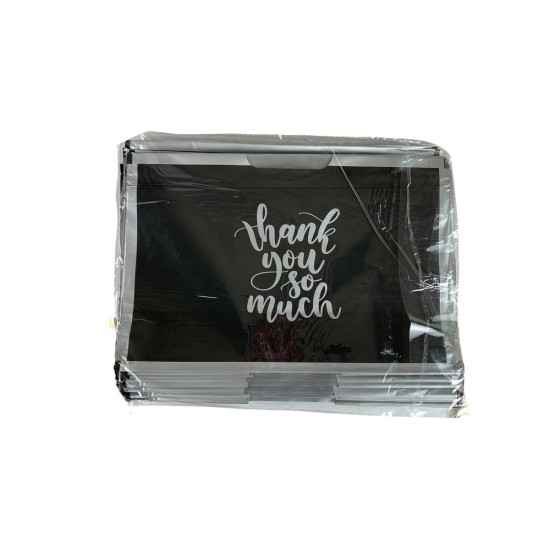 Пакет поліетиленовий із зав'язкою, 30 х 20 х 8см 50шт/уп Чорний (10800 black)