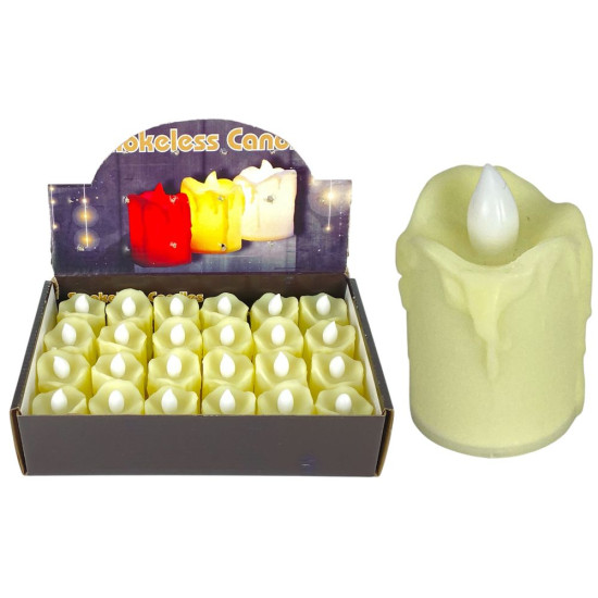 Свеча декоративная светодиодная LED 6х3,8см (LZ-007)