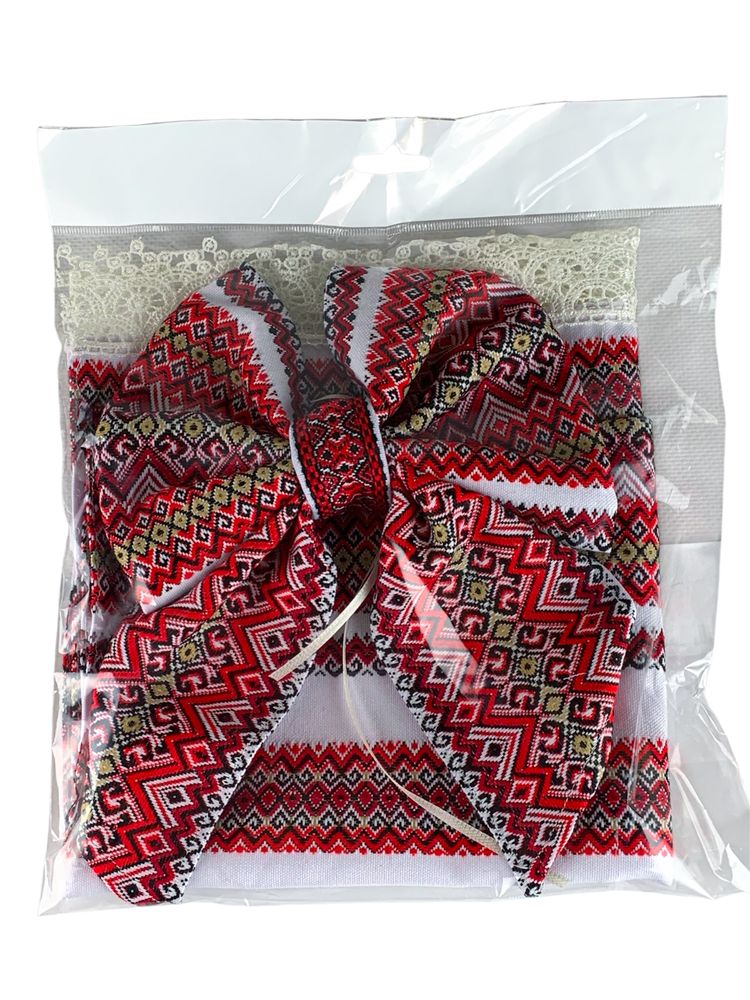 Декор для великоднього кошика - рушник +бант (DGC-105)