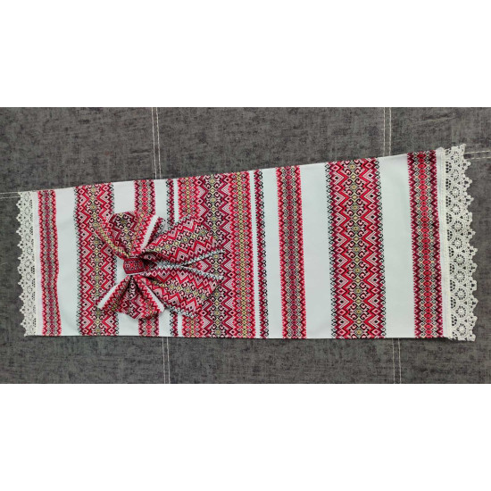 Декор для великоднього кошика - рушник +бант (DGC-105)