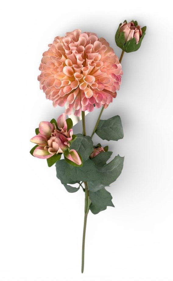 Гілка жоржини, 68 см, світло-рожева Unison (c30512-3)