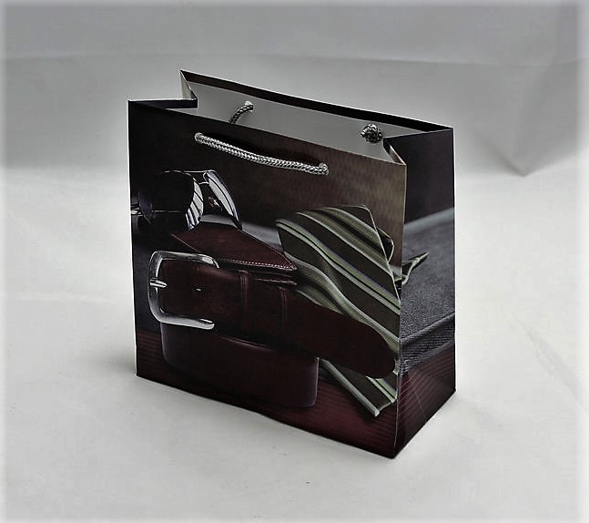 Пакет подарочный мужская серия 130гр, 16 х 16 х 8см (12шт/уп) Unison (PVM161608M)