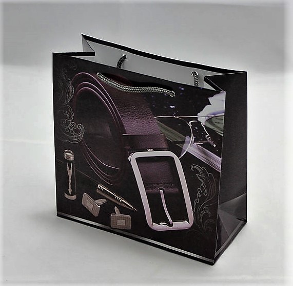 Пакет подарочный мужская серия 130гр, 16 х 16 х 8см (12шт/уп) Unison (PVM161608M)