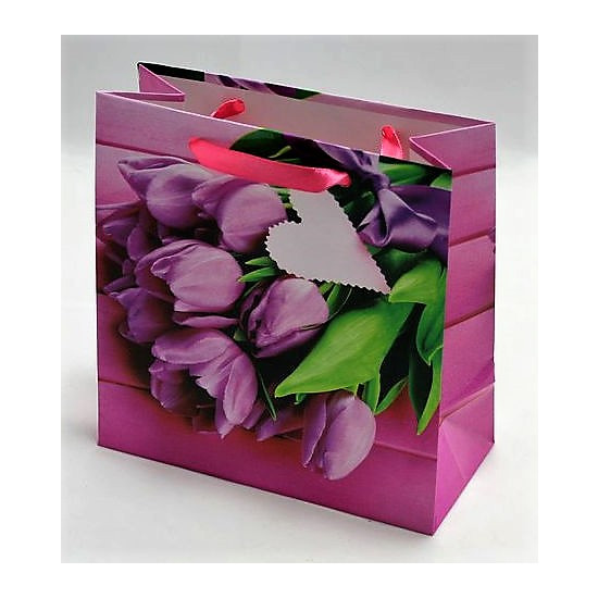 Пакет подарочный женская серия 130гр, 16 х 16 х 8см (12шт/уп) Unison (PVM161608W)