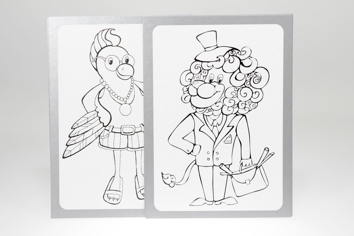 Книга "Раскраски картинки-картонки" (РМ-26)