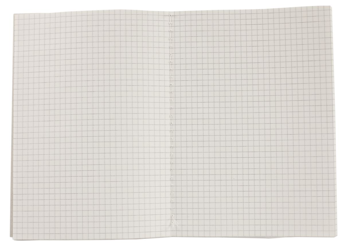 Записна книжка  А5 36 аркушів в клітинку Сірий Ofort (CS5236K)