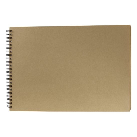 Альбомы для рисования 30л А4 спираль  KRAFT 90г/м Ofort (AB4130)