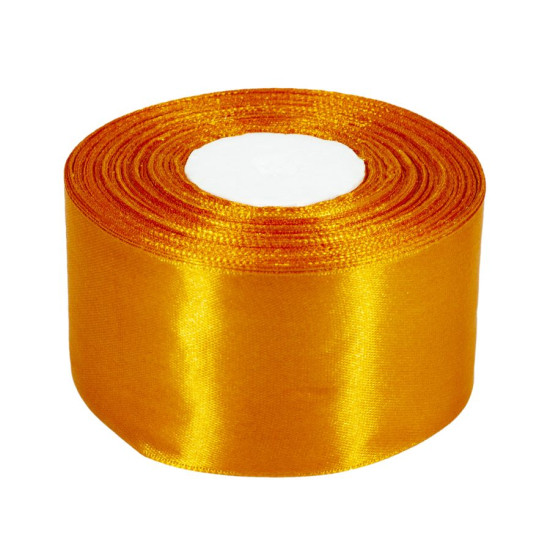 Атласная лента 5см (±5мм) x 33м Оранжевый Unison (LA5033-24)